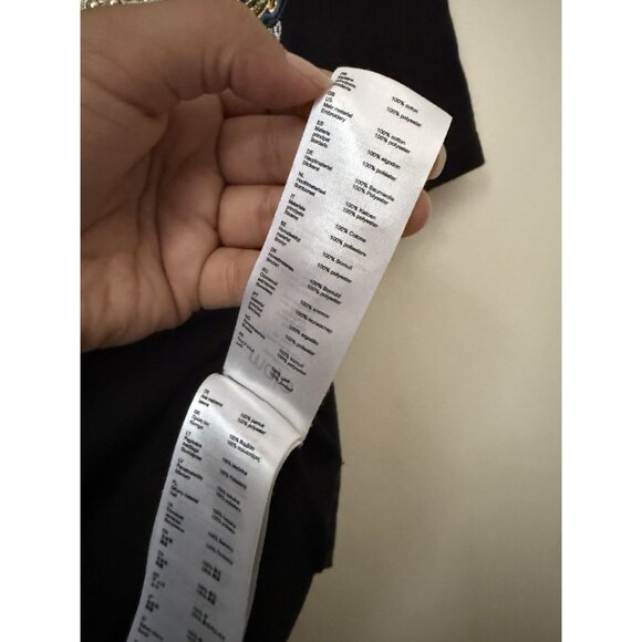 Maje Women's Black Embroidered Beaded Short Sleeve Tee Size Large - Picture 5 of 5